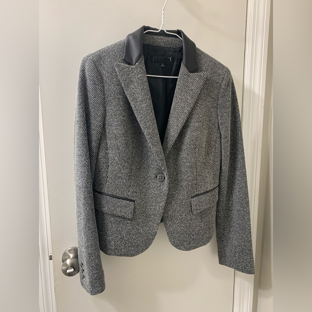 Gray blazer business attire
